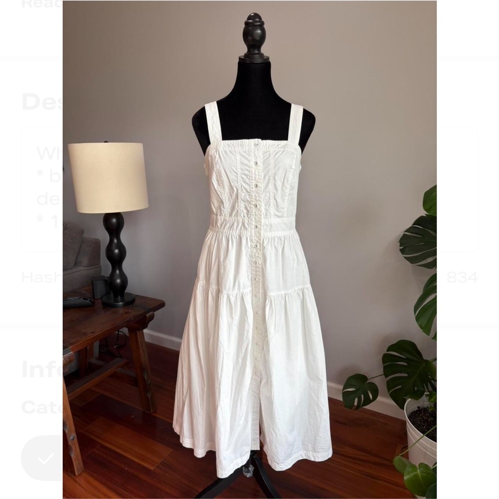 Banana Republic White Midi Dress